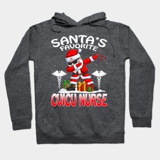 Santas Favorite Cvicu Nurse Christmas T Shirt Hoodie